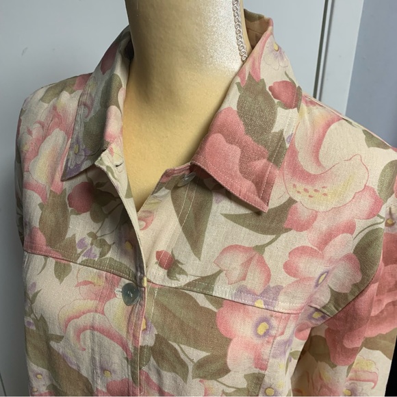 Coldwater Creek Floral/Multicolor lightweight Jacket size L - Picture 4 of 7